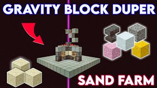 Gravity Block Duplicator Easy Sand DuperFarm In Minecraft PeBedrockJava 120 [upl. by Xad]