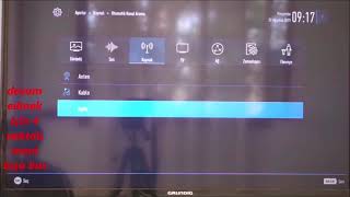 grundig TV kanal arama tarama yap manuel otomatik kanal ayarlama kanal ekleme [upl. by Siriso701]