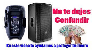 Diferencia entre Altavoces Profesionales y no Profesionales [upl. by Naivart]