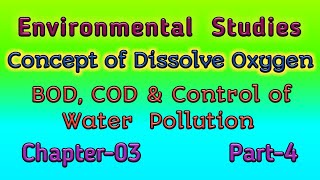 Water Pollutions जल प्रदूषणin Hindi Dissolve Oxygen BOD COD Control of Water Pollution [upl. by Atinuaj]