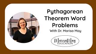 Word Problems with Pythagorean Theorem  a2  b2  c2 [upl. by Holsworth190]