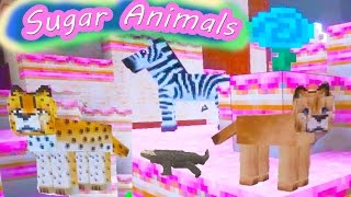 Minecraft Animals in Sweet World Cookieswirlc Game Video [upl. by Flavian]