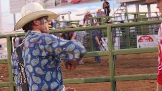 Beau Schueth From small town cowboy to national bull fighter [upl. by Tterag]