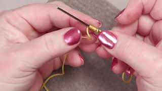 ⭐Two Simple Steps  How to Make a Quilters Knot [upl. by Guod314]