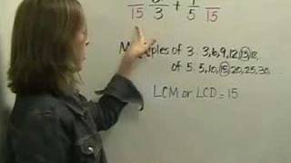 Adding Fractions with Unlike Denominators [upl. by Ahsad]