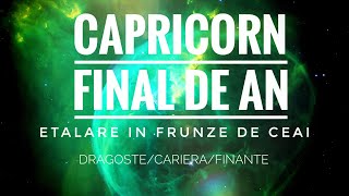 Capricorn ♑️  FINAL DE AN  Etalare în frunze de ceai  Propuneri solide dar mare atenție în jur [upl. by Eirrak435]