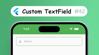 Build a Custom TextField in Flutter Android amp IOS [upl. by Naivatco]