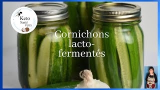 Lacto fermentation de concombre  Cornichons lactofermentés [upl. by Ahsakat]