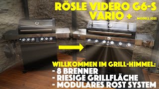 Rösle Videro G6S Vario  Modell 2021 Aufbau und erster Eindruck des neuen Gasgrills  deutsch [upl. by Eiahpets]