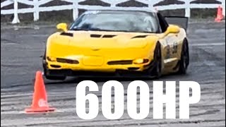 Corvette Z06 CAMS Winning Autocross Run Akron Sports Car Club [upl. by Fia]