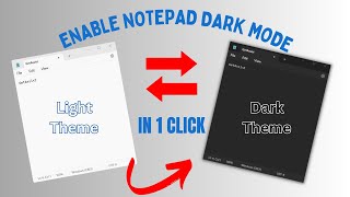 Unlock the Dark Theme Enable Notepad Dark Mode Made Easy 💻✨ getassist [upl. by Yordan]