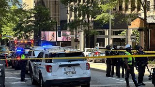 Atlanta police mayor provide update after downtown Atlanta shooting [upl. by Rivers230]