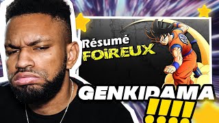 Je RÉAGIS au RÉSUMÉ FOIREUX  Dragon Ball Z de CrazyBomb World [upl. by Sacul700]