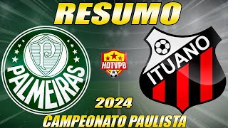 Palmeiras vence o Ituano por 2 a 0 na Arena Barueri pelo Paulistão [upl. by Pammy]