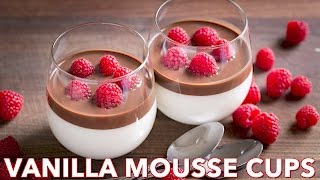 Dessert Easy Vanilla Mousse Cups Ptichye Moloko Natashas Kitchen [upl. by Hekking623]