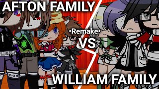 Afton vs William Family remakeAftonGachasinging battleYuki [upl. by Nosirb565]