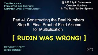 FINAL PROOF Step 5 Dedekind Cuts  Constructing the Real Numbers Step 5 Part 5 4314i [upl. by Ecadnac]