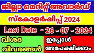 District Merit Scholarship 202324Apply Now Documents Full Details [upl. by Ennayllek901]