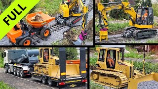 Rail ballast replacement RC rail excavator CASE CX85 AMT Group Scania Truck Ausa DumperFull Edit [upl. by Teeter976]