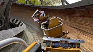 FLYING TURNS  Knoebels  POV [upl. by Grannias]