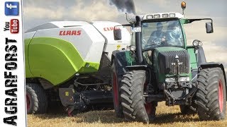 FENDT 926 VARIO mit CLAAS Quadrant 5200  Strohernte 2018 [upl. by Tommie]