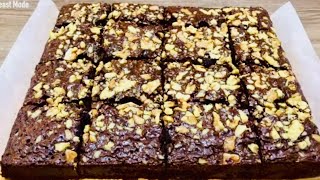 Chocolate Brownie Recipe  Moist amp Fudge Brownie Recipe  Home Made Brownie Recipe In Malayalam [upl. by Jacky]