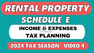 Rental Income amp Expense  Standard Mileage Deduction  Tax Planning 2023 2024 [upl. by Intyrb]