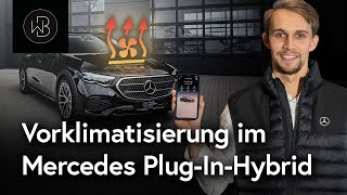 Wie funktioniert die Vorklimatisierung in Mercedes PlugInHybriden  Anleitung  Walter Burmester [upl. by Valaria]