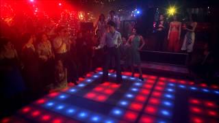 Saturday Night Fever Bee Gees You Should be Dancing John Travolta HD 1080 with Lyrics [upl. by Nurse]