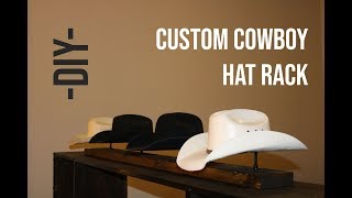 How to Build a Custom Cowboy Hat Rack  A DIY Video Tutorial [upl. by Herbst759]