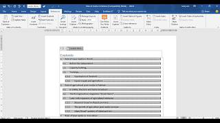 How to Create Automatic Table of Contents in MS word UrduHindi [upl. by Melvina]