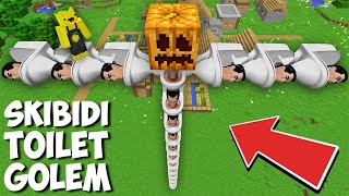 Never SPAWN the BIGGEST SKIBIDI TOILET GOLEM in Minecraft  TITAN SKIBIDI TOILET [upl. by Maynard]