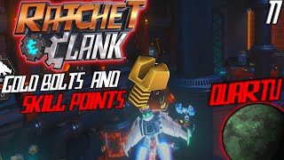 Ratchet amp Clank PS4  Planet Quartu Gold Bolt Locations amp Trophy Guide Boulons En Or amp Trophees [upl. by Eimam]