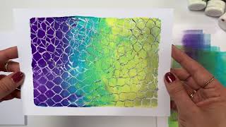 Recycle Cardboard Printing with Gelli Arts® by Birgit Koopsen [upl. by Harlie]