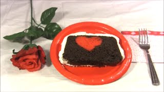 Chocolate Covered Strawberry Heart Cake [upl. by Sakhuja]