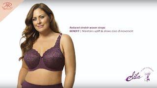 Elila Full Coverage Stretch Lace Underwire Bra [upl. by Shaer]