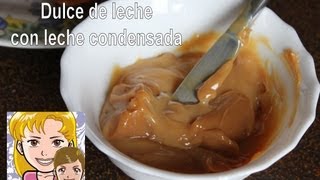 Cómo hacer dulce de leche con leche condensada [upl. by Felicie]