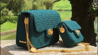 TÚI HANDMADE SET TÚI CHANEL MẸ VÀ BÉ XINH XẮN MẸ GÀ CON CROCHETBAG [upl. by Haimorej592]