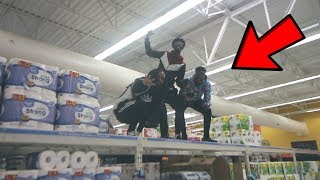 THE ULTIMATE TRYING TO GET KICKED OUT OF WALMART CHALLENGE [upl. by Nilson]