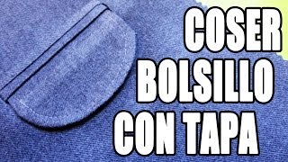 Tutorial Bolsillo con tapa [upl. by Schriever]