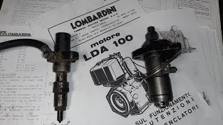 Lombardini LDA 75  Pompa de Motorina si Injectorul  detalii si reglaje [upl. by Adnil]