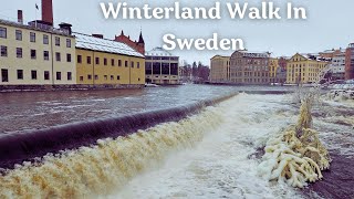 Sweden 4K  Winterland Walk 2024 [upl. by Grosberg]