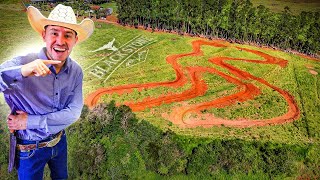 COMECEI A FAZER A PISTA DE MOTOCROSS NA FAZENDA [upl. by Krystalle]