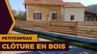 Une clôture en bois solide et pas chère [upl. by Launamme506]