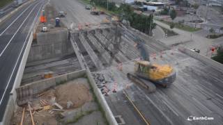 Connecticut Route 8 Bridge Replacement TimeLapse [upl. by Doig]