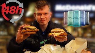 48h nur McDonalds essen  alle Gläser bekommen 😍🏆 [upl. by Milo]