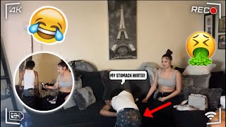 I POOPED MYSELF PRANK ON MY GIRLFRIEND i threw it at her😭😭 [upl. by Neleag159]