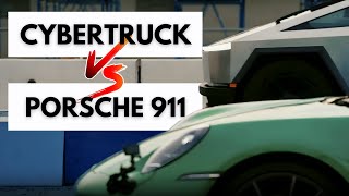 Tesla Cybertruck VS Porsche 911 Corrida de Arrancada Épica [upl. by Revorg]