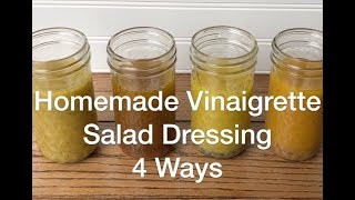 Homemade Vinaigrette Salad Dressing 4 Ways W 1 Recipe  AnOregonCottagecom [upl. by Aicenat]