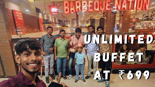 Barbeque Nation Unlimited Buffet 🔥Best Buffet at ₹699❤️। BBQ nation LAKE MALL barbeque lakemall [upl. by Aneladdam]